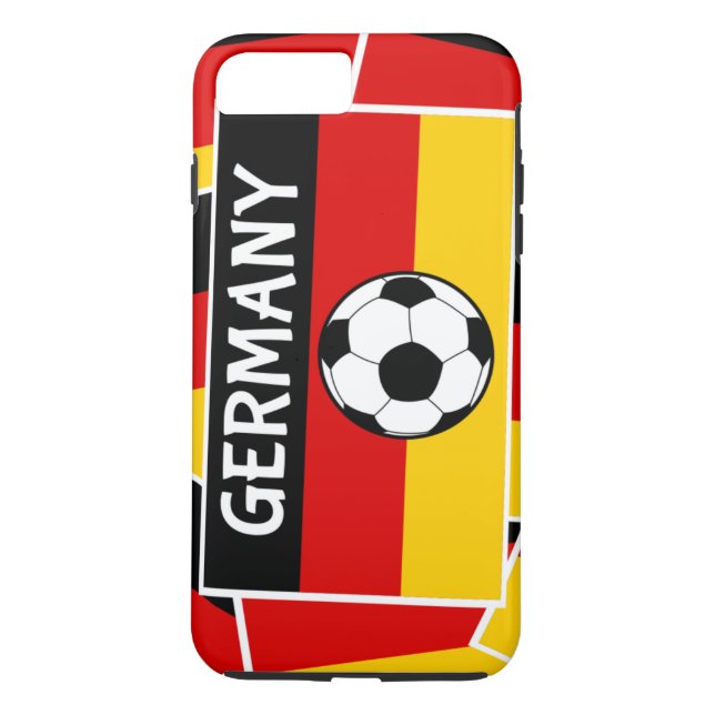 Tyskland Flagga Football Case-Mate iPhone Skal (Baksida)