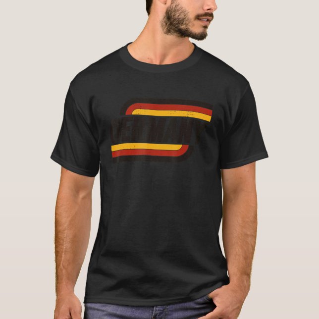 Tyskland Flagga Football Souvenir Fläkt T Shirt (Framsida)