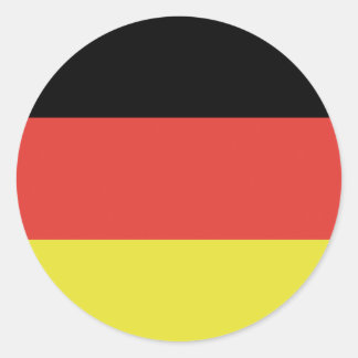 Tyskland Flagga för tysk Flagga Runt Klistermärke