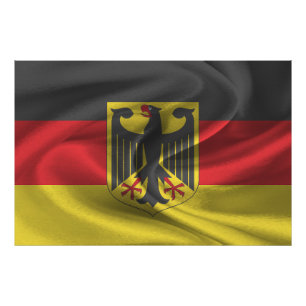Tyskland Flagga Fototryck