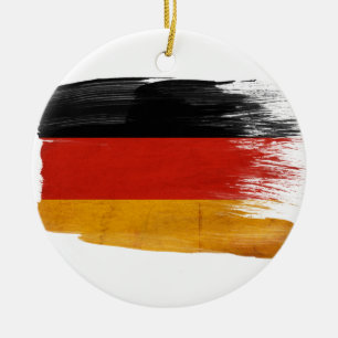 Tyskland flagga julgransprydnad keramik