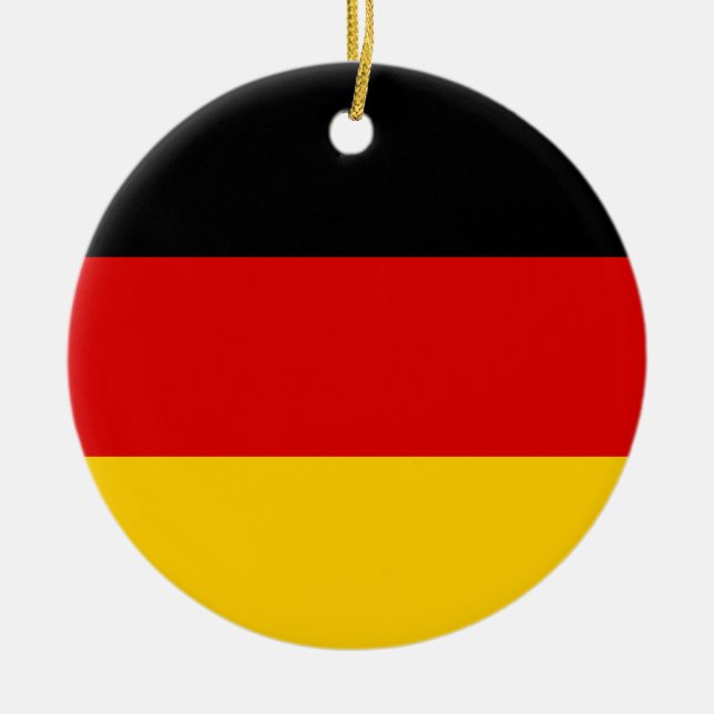 Tyskland flagga julgransprydnad keramik (Framsidan)