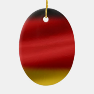Tyskland flagga julgransprydnad keramik