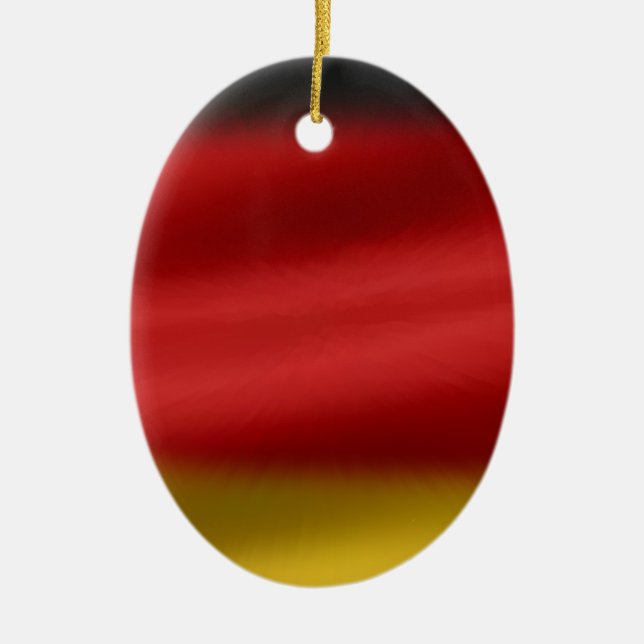 Tyskland flagga julgransprydnad keramik (Framsidan)