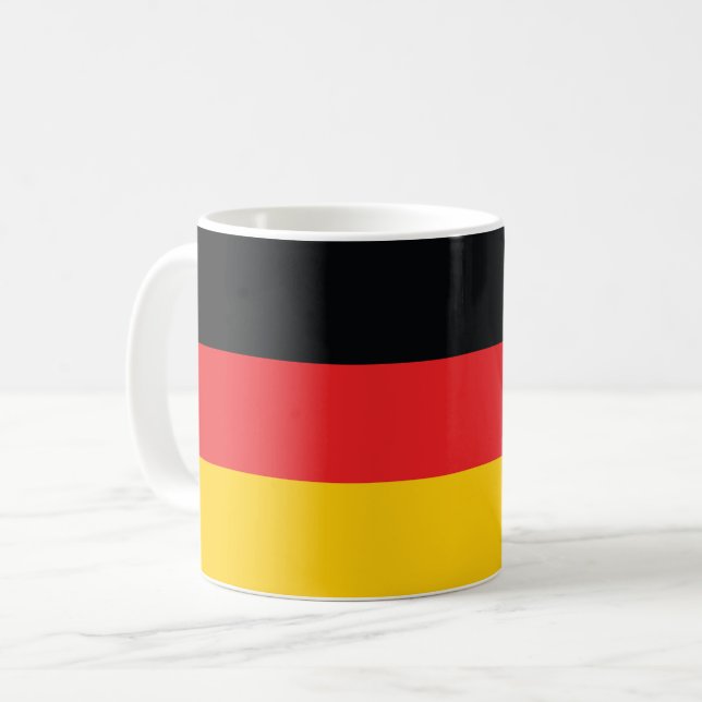 Tyskland Flagga Kaffemugg (Framsida vänster)