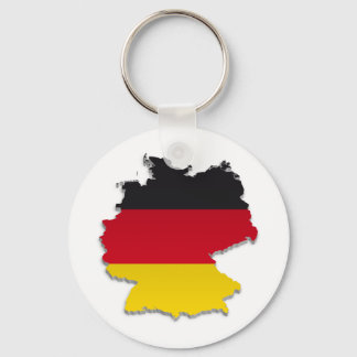 Tyskland Flagga Karta_2 Nyckelring