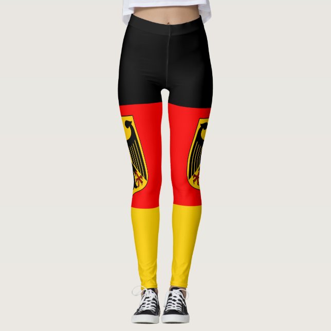 Tyskland flagga leggings (Framsida)