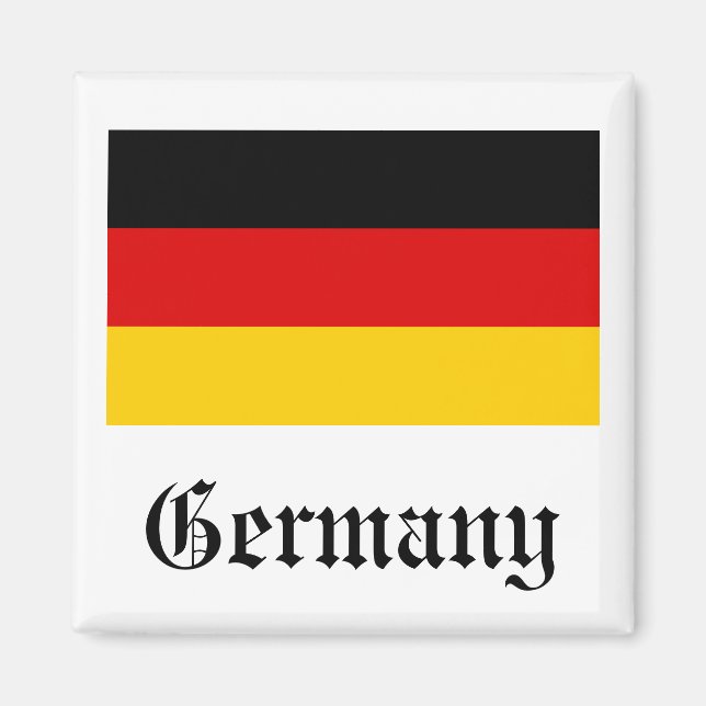 Tyskland Flagga Magnet (Framsidan)