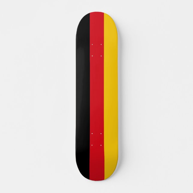 Tyskland flagga mini skateboard bräda 18,5 cm (Framsida)