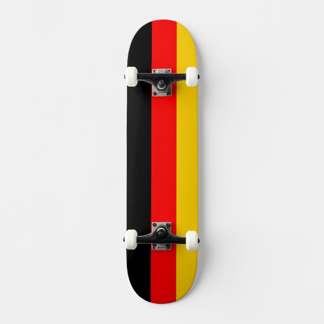 Tyskland Flagga Mini Skateboard Bräda 18,5 Cm (Framsida)