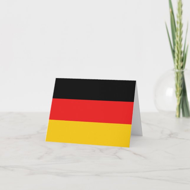 Tyskland flagga Notecard Kort (Framsida)