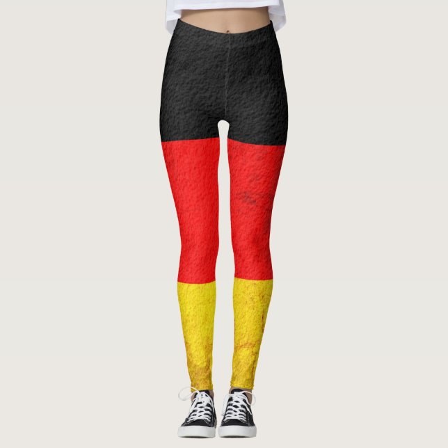 Tyskland Flagga nr 3 Leggings (Framsida)