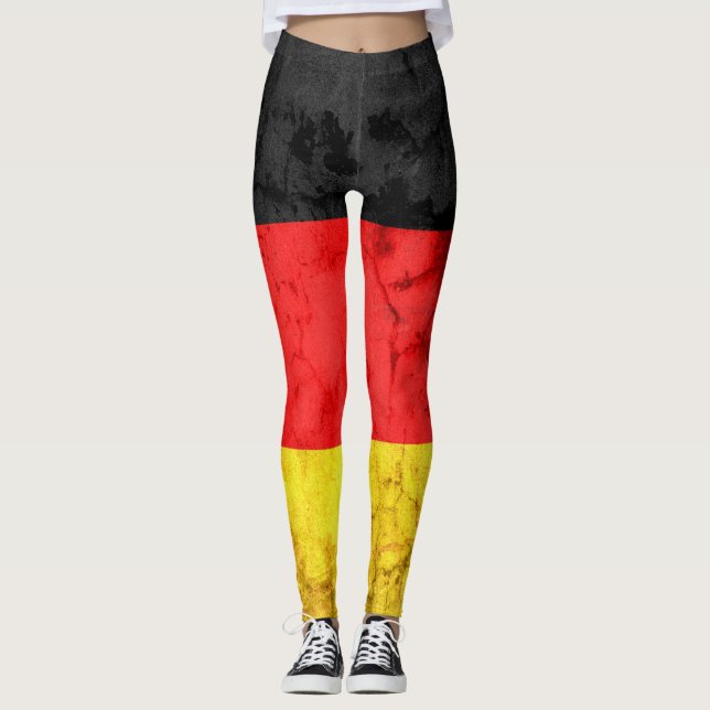 Tyskland Flagga nr 4 Leggings (Framsida)
