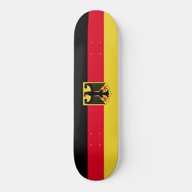 Tyskland flagga old school skateboard bräda 21,6 cm (Framsida)