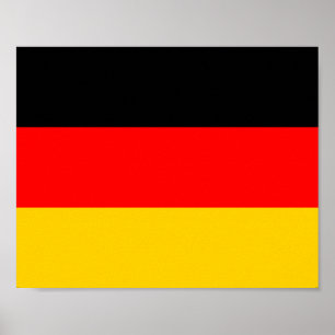 Tyskland Flagga Poster