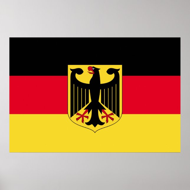 Tyskland Flagga Poster (Framsidan)