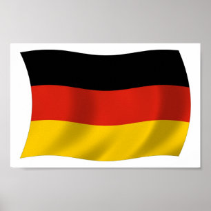 Tyskland Flagga Poster utskrift