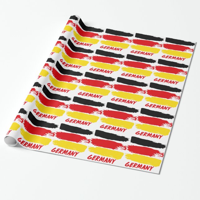 Tyskland flagga presentpapper (Utrullad)