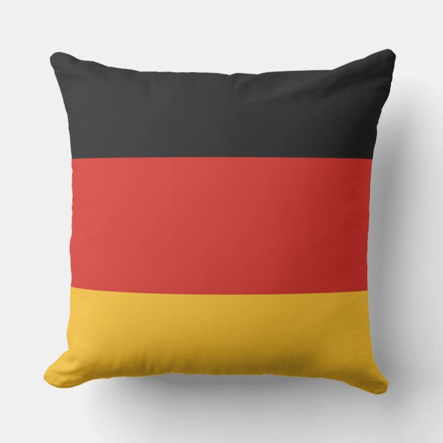 TYSKLAND FLAGGA rand + era idéer Utomhuskudde (Framsida)
