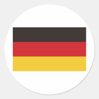 Tyskland flagga runt klistermärke