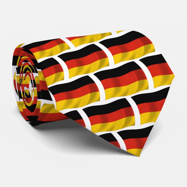 Tyskland Flagga Slipsklöver Slips (Rullad)