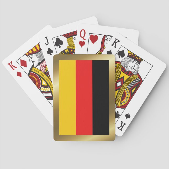 Tyskland Flagga Spelkort (Baksidan)