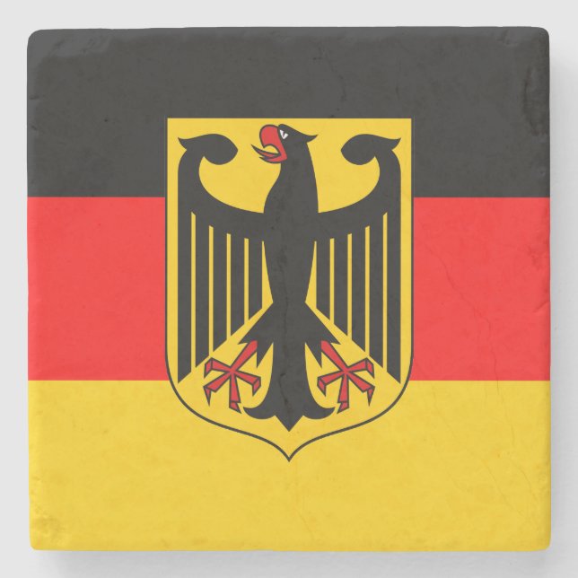 Tyskland Flagga Stenunderlägg (Framsidan)