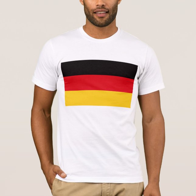 Tyskland flagga t-shirt (Framsida)