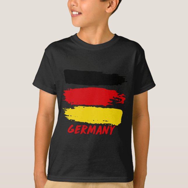 Tyskland flagga t shirt (Framsida)