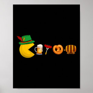 Tyskland Flagga Tysk Spelare Öl Festival Män Pojka Poster