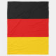 Tyskland flagga - Tyskland Fleecefilt (Framsidan)