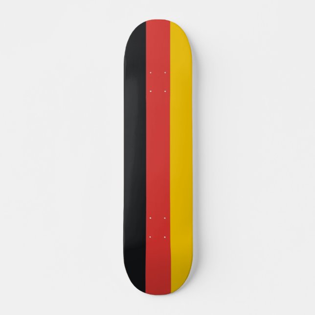Tyskland flagga - Tyskland Mini Skateboard Bräda 18,5 Cm (Framsida)