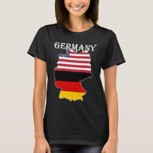 Tyskland Flagga USA:s utlandsexpatat för historisk T Shirt