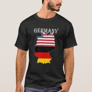 Tyskland Flagga USA:s utlandsexpatat för historisk T Shirt