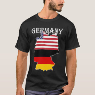 Tyskland Flagga USA:s utlandsexpatat för historisk T Shirt
