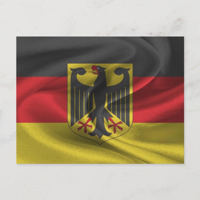 Tyskland Flagga Vykort (Framsida)