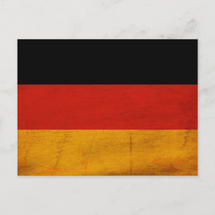 Tyskland Flagga Vykort