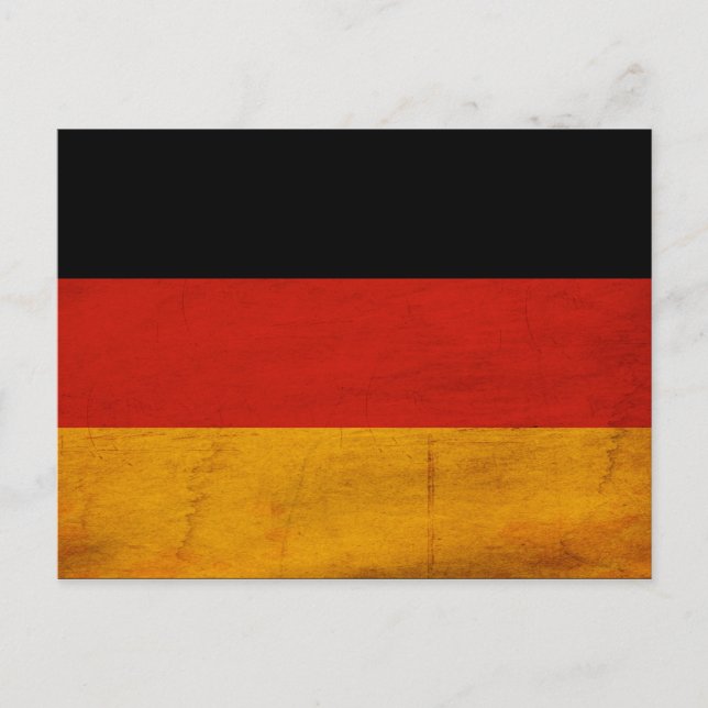 Tyskland Flagga Vykort (Framsida)