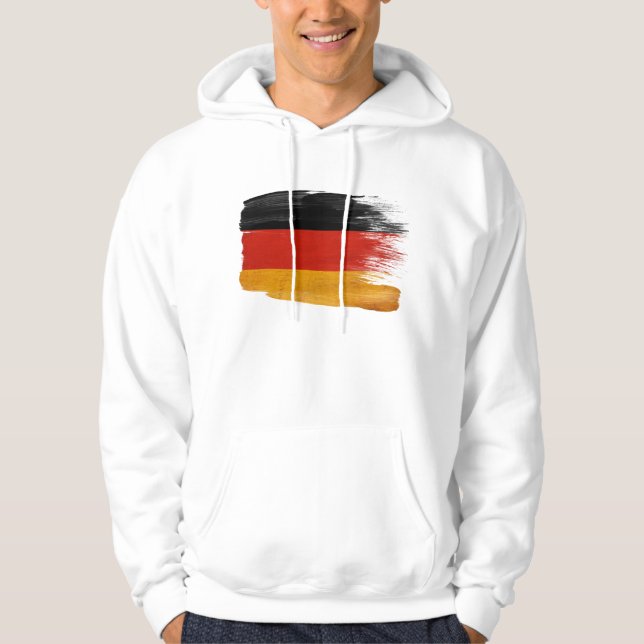 Tyskland flaggaHoodie Hoodie (Framsida)
