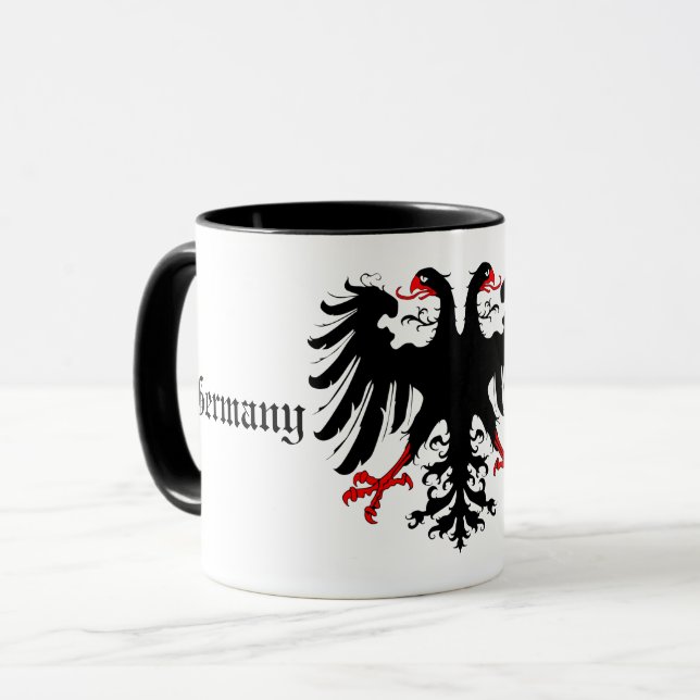 Tyskland för evigt/tyskt imperium dubbla örle Co. Mugg (Framsida vänster)