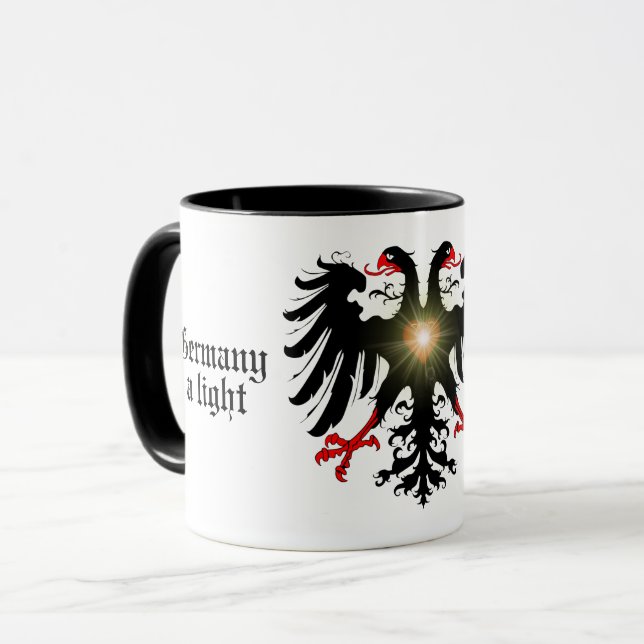 Tyskland för evigt/tyskt imperium dubbla örle Co. Mugg (Framsida vänster)