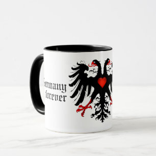 Tyskland för evigt/tyskt imperium dubbla örle Co. Mugg