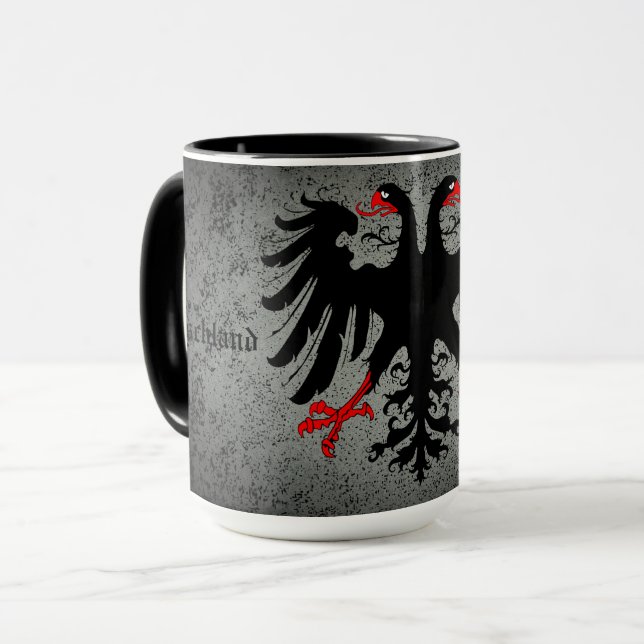 Tyskland för evigt/tyskt imperium dubbla örle Co. Mugg (Framsida vänster)
