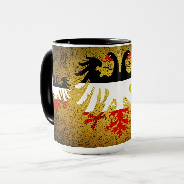 Tyskland för evigt/tyskt imperium dubbla örle Co. Mugg (Framsida vänster)