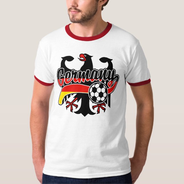 Tyskland Fotboll Tee Shirt (Framsida)