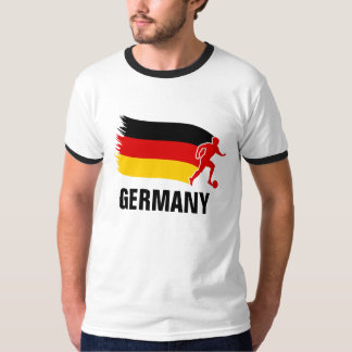 Tyskland fotbollflagga tee shirt