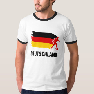 Tyskland fotbollflagga tee shirt
