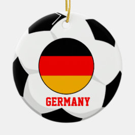 Tyskland fotbollfläktprydnad vmCham för 3 tider Julgransprydnad Keramik