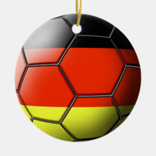 Tyskland fotbollprydnad julgransprydnad keramik