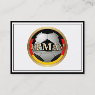 Tyskland fotbollsblock visitkort